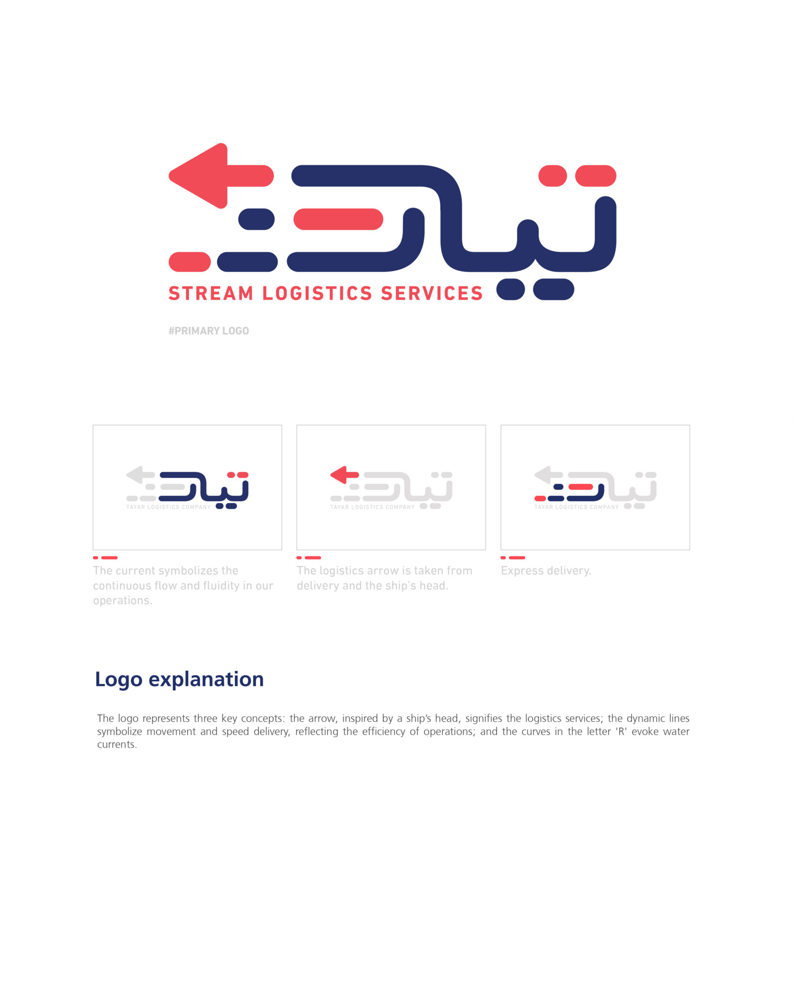 Stream Logistics Services - Brand Identity - تيار للخدمات اللوجستية - هوية بصرية