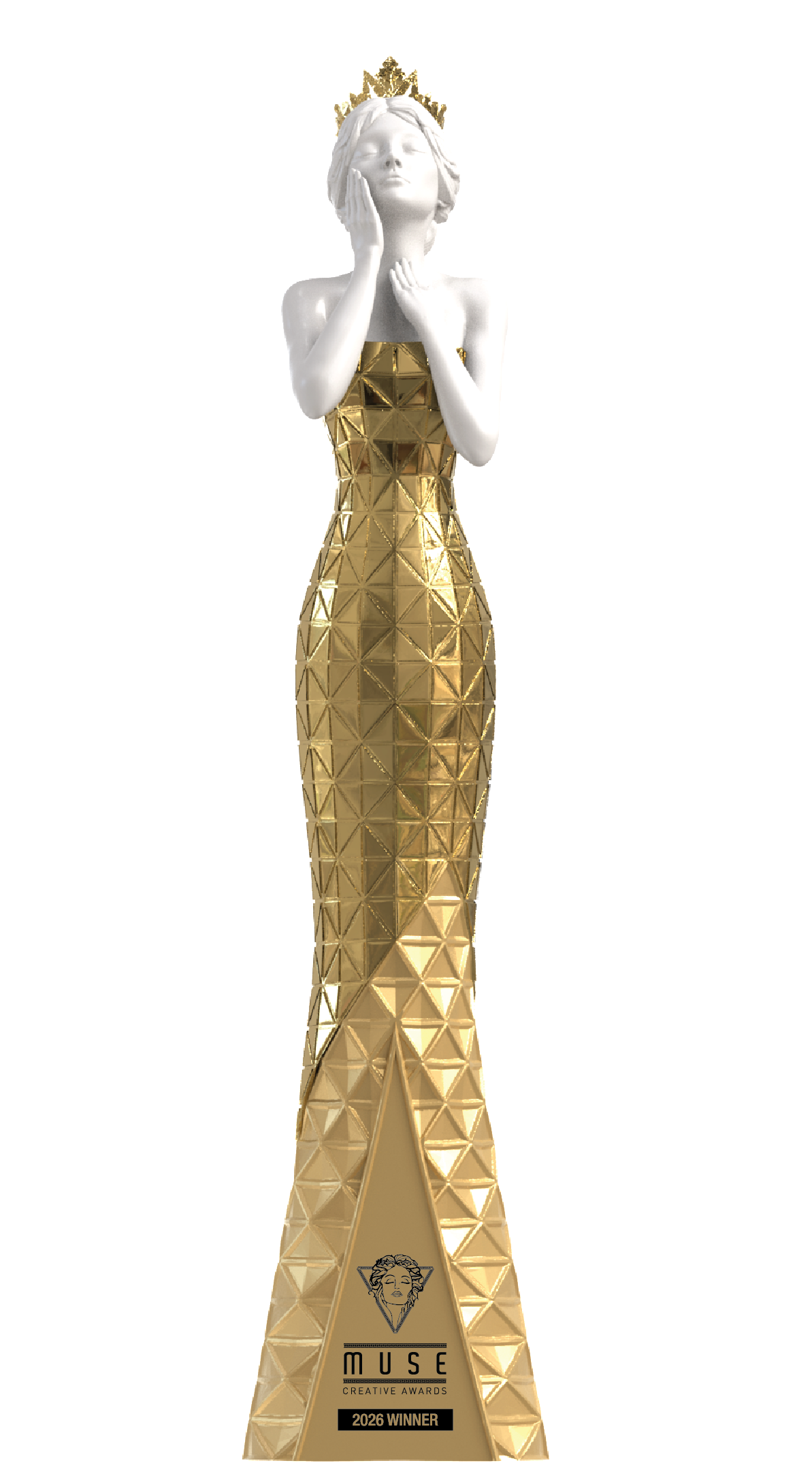 FOURP Gold Winner trophy at the 2026 MUSE Creative Awards