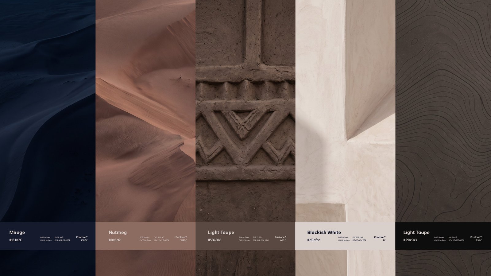Irth Al Yamamah brand color palette inspired by Najdi landscape and heritage