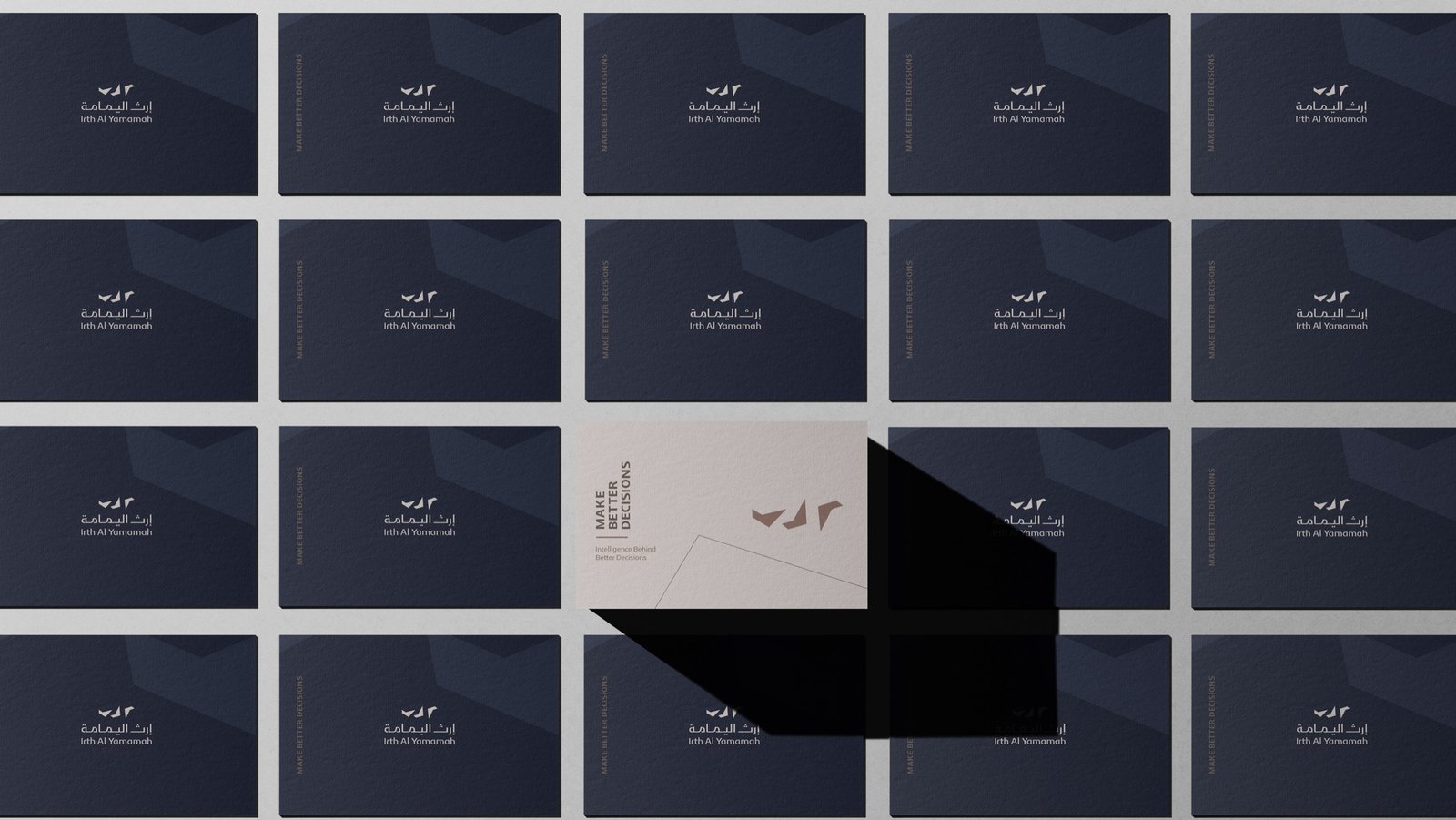 Irth Al Yamamah business cards layout